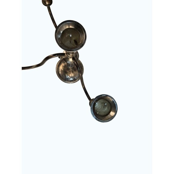 Vintage GODINGER Silver Plated Candle Stick Light Candelabra with patina and mis - Picture 5 of 10